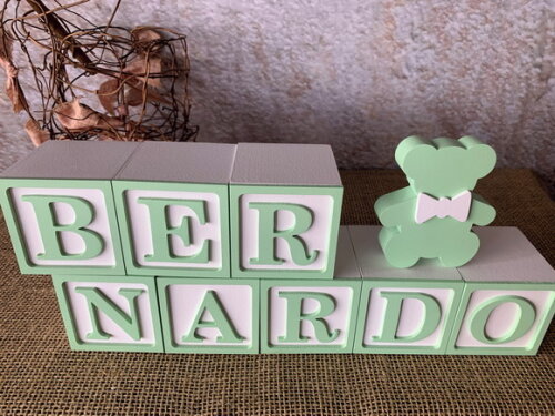 Cubos 6x6cm Ts + Ursinho