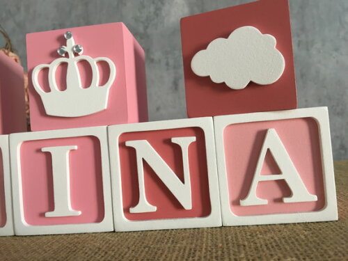Cubos 6x6cm Ts Decoração Princesa Baby