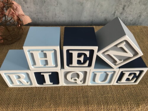 Cubos 6x6cm Ts Decoração Bebê e Infantil