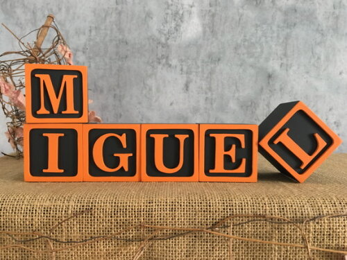 Cubos 6x6cm Ts Nomes Decoração Infantil e Bebê