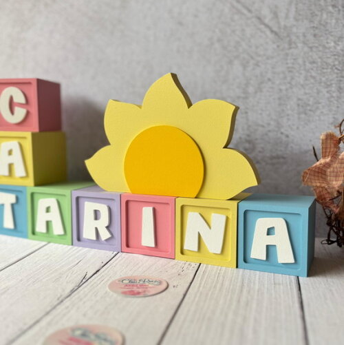 Cubos 6x6cm- Decoração Bebê