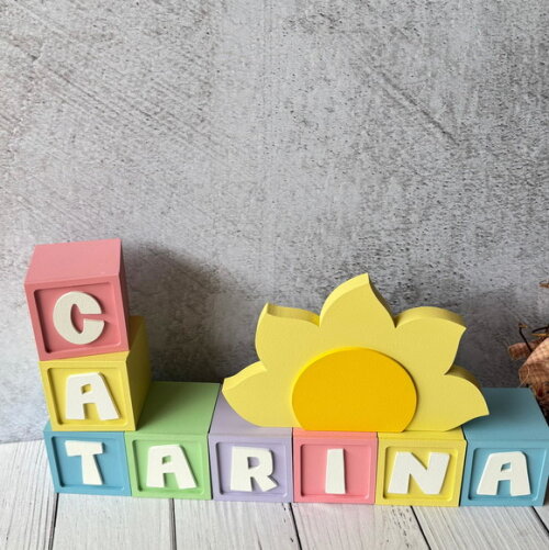 Cubos 6x6cm- Decoração Bebê
