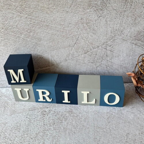 Cubos 6x6cm- Decoração Bebê