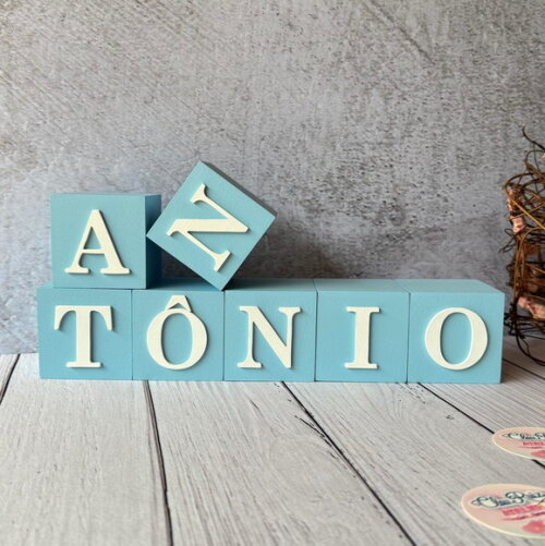 Cubos 6x6cm- Decoração Bebê