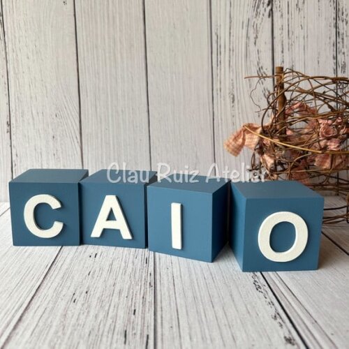 Cubos 6x6cm- Decoração Bebê