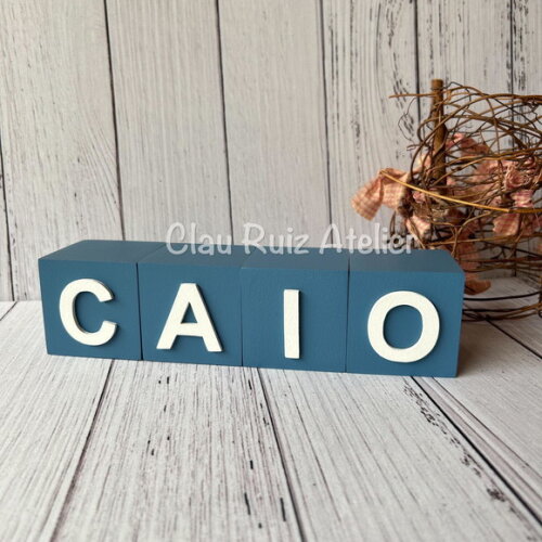 Cubos 6x6cm- Decoração Bebê