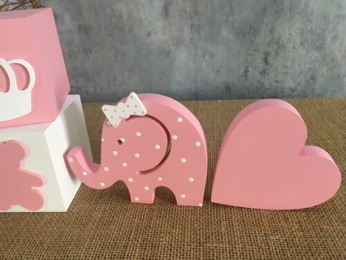 CUBOS 8x8 cm + ELEFANTINHA + CORAÇÃO