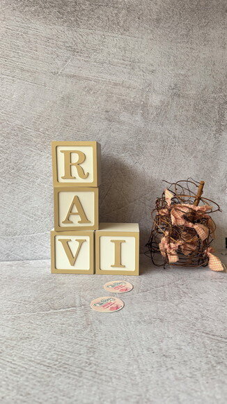 Cubos 8x8cm - Decoração do Quarto do Bebê