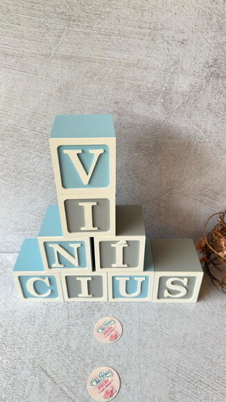 Cubos 8x8cm Decoração Bebê