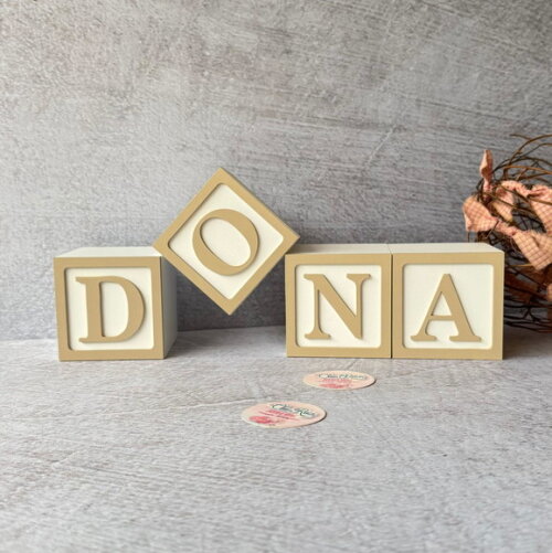 Cubos 8x8cm Decoração Bebê