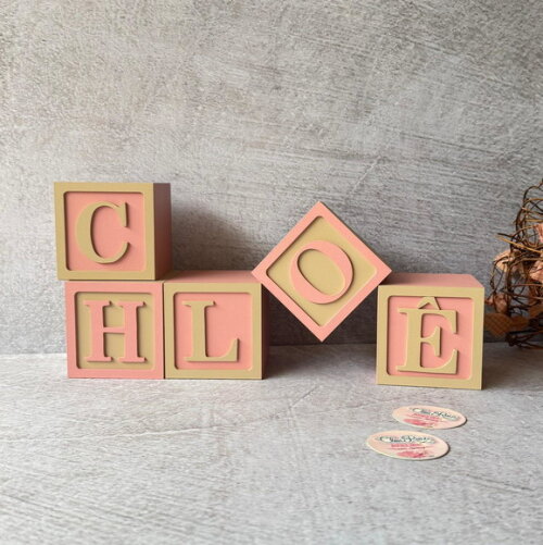 Cubos 8x8cm Decoração Bebê