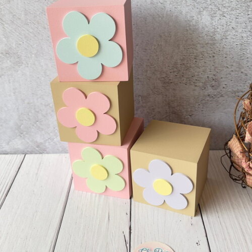 Cubos 8x8cm Decoração Bebê