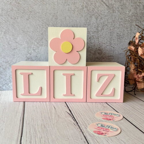 Cubos 8x8cm Decoração Bebê Jardim