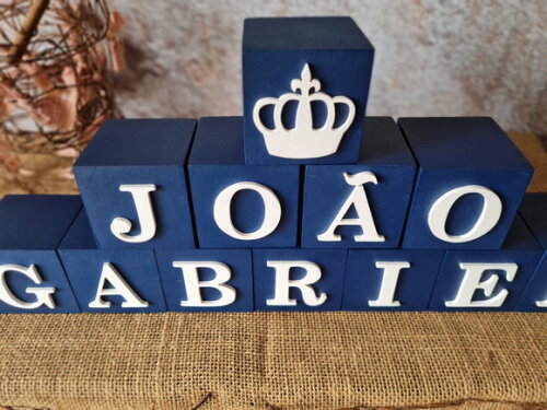 Cubos com Coroa 6x6cm