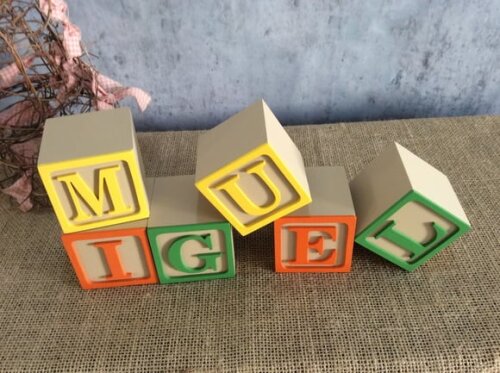 Cubos com Nome 6x6cm Toy Story