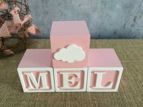 Cubos com Nome 6x6cm Toy Story NUVEM