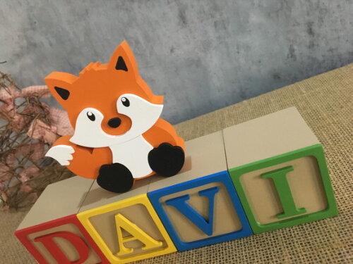 Cubos com Nome 6x6cm Toy Story + Raposinha
