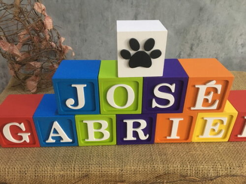 Cubos Decorativos 6x6cm Patrulha Canina