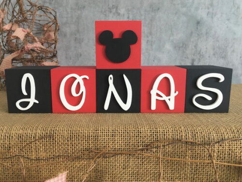 Cubos Decorativos Disney 6x6cm