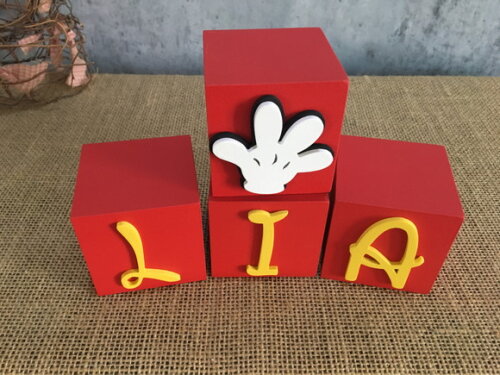 Cubos Decorativos DISNEY 6x6cm