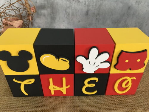 Cubos Decorativos DISNEY 8x8cm