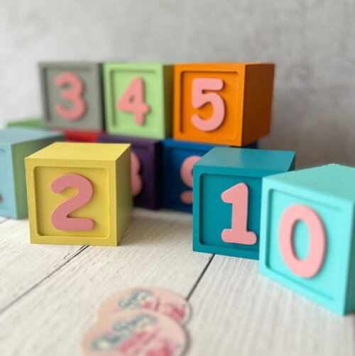 Cubos Mesversário 6x6cm Ts - Bebês