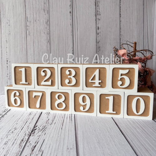 Cubos Mesversário 6x6cm Ts - Bebês