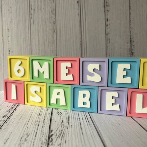 Cubos Mesversário 6x6cm Ts - Bebês