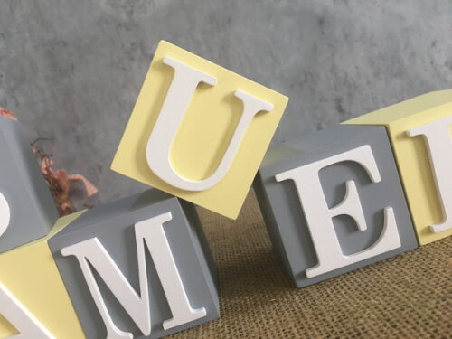 Cubos Personalizados Nome - 6x6cm Enfeite de Maternidade