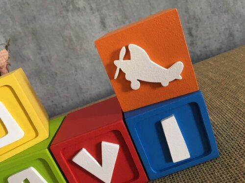 Cubos Pocoyo 6x6cm Avião