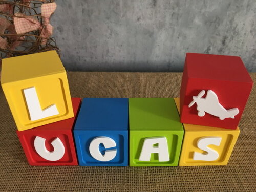 Cubos Pocoyo 6x6cm Avião