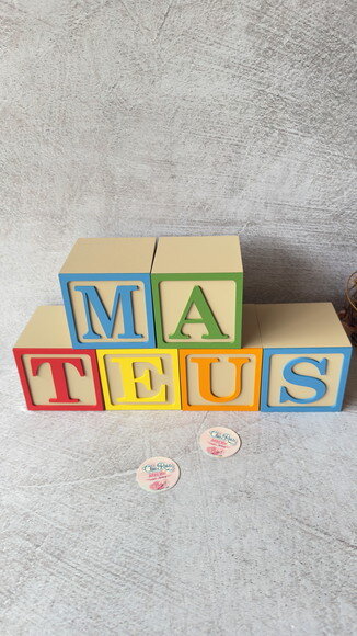 Cubos Toy Story 10x10 -nomes -decoração Bebê e Festas