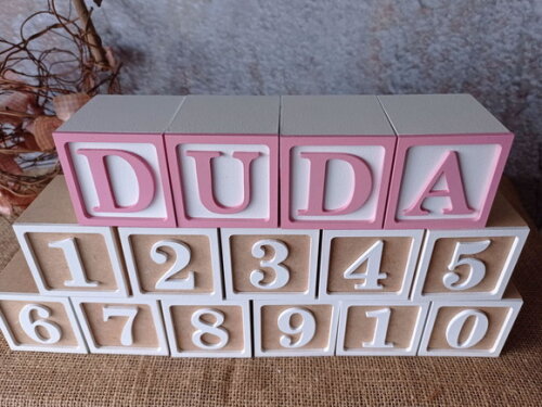 Cubos Toy Story 6x6cm Mesversário + Nome