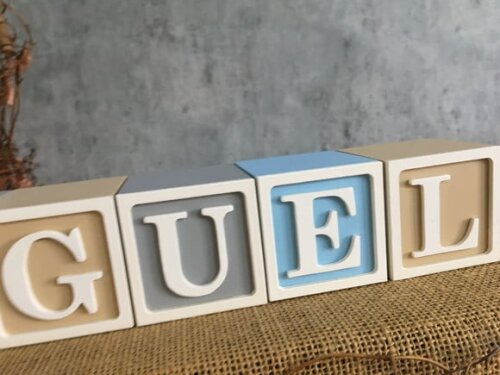 Decoração Bebê - Cubos 6x6cm Ts