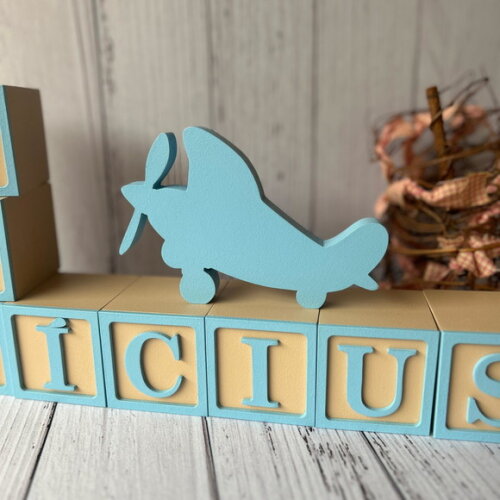 Cubos Decorativos de MDF Personalizados para Quarto de Bebê Tema