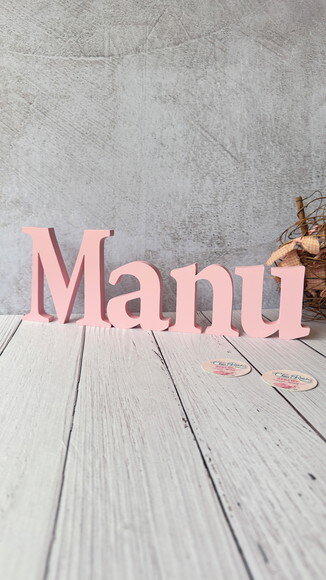 Decoração Bebê - Letras Decorativas mdf - Letras Bastão