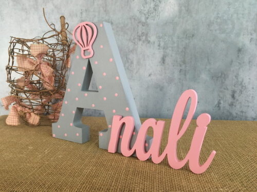Decoração Bebê - Nomes Personalizados Linha Tcc Balão