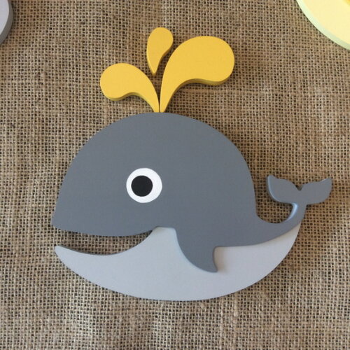 Decoração Bebê Nuvem Sol Baleia Parede