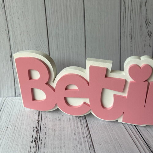 Decoração de Quarto Infantil - Sobreposição Nome em mdf