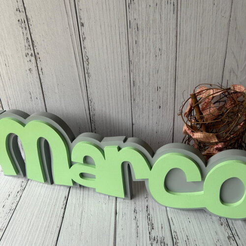 Decoração de Quarto Infantil - Sobreposição Nome em mdf