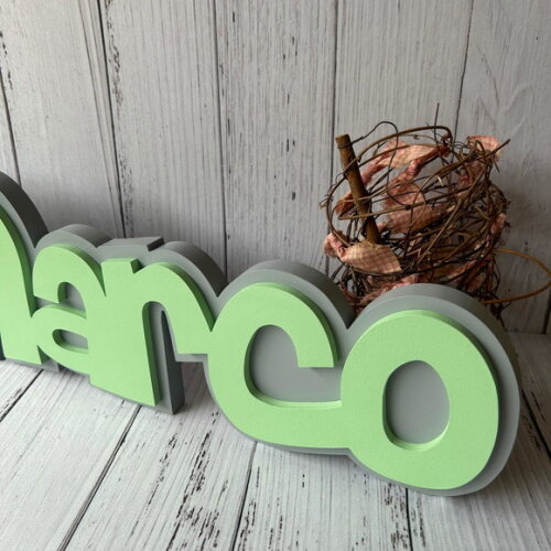 Decoração de Quarto Infantil - Sobreposição Nome em mdf