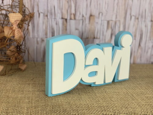 Decoração de Quarto Infantil - Sobreposição Nome em mdf