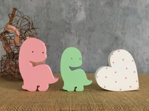 Dinossauros Baby Dupla + Coração