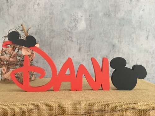 DISNEY - Letras de MDF -Nomes + MICKEY