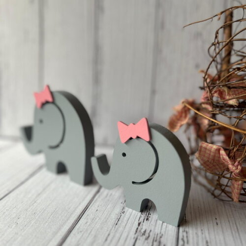 Elefantinhas Dupla - Decoração Bebê