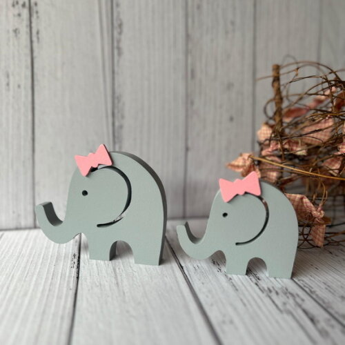 Elefantinhas Dupla - Decoração Bebê