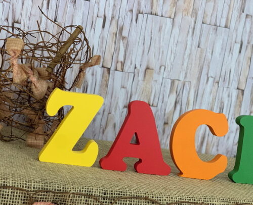 Festa Infantil -nomes de mdf - Letras Bastão