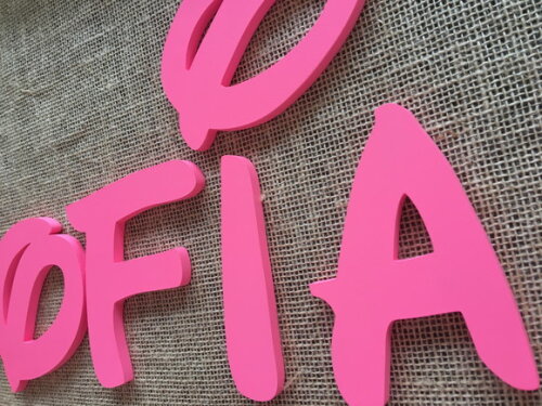 FESTA MINNIE LETRAS DE PAREDE