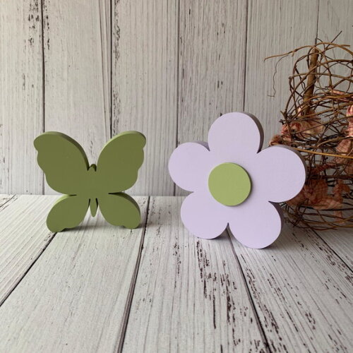 Flor e Borboleta - Decoração Bebê- Bosque Encantado