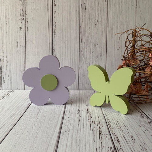 Flor e Borboleta - Decoração Bebê- Bosque Encantado